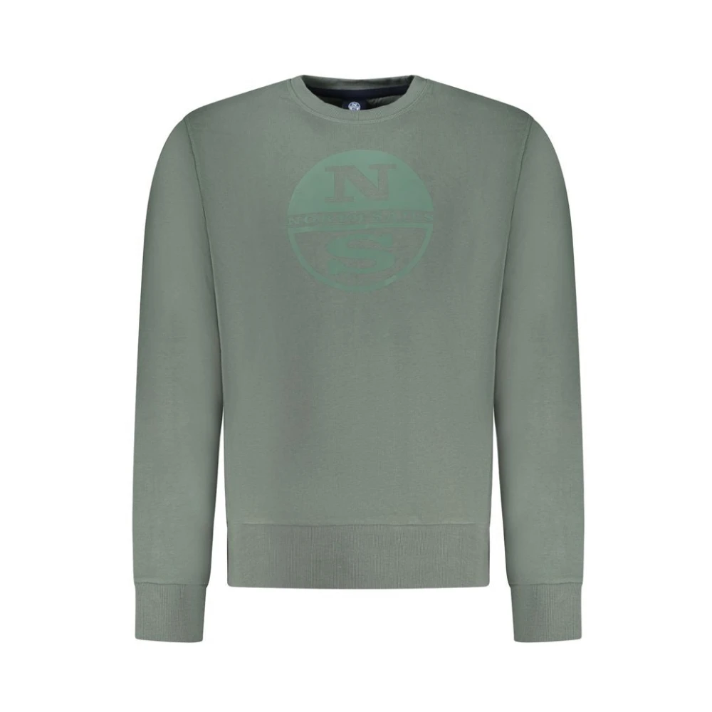 North Sails Men's Green Long-Sleeved Sweatshirt - Sweatshirts - M - Sweatshirts & Hoodies