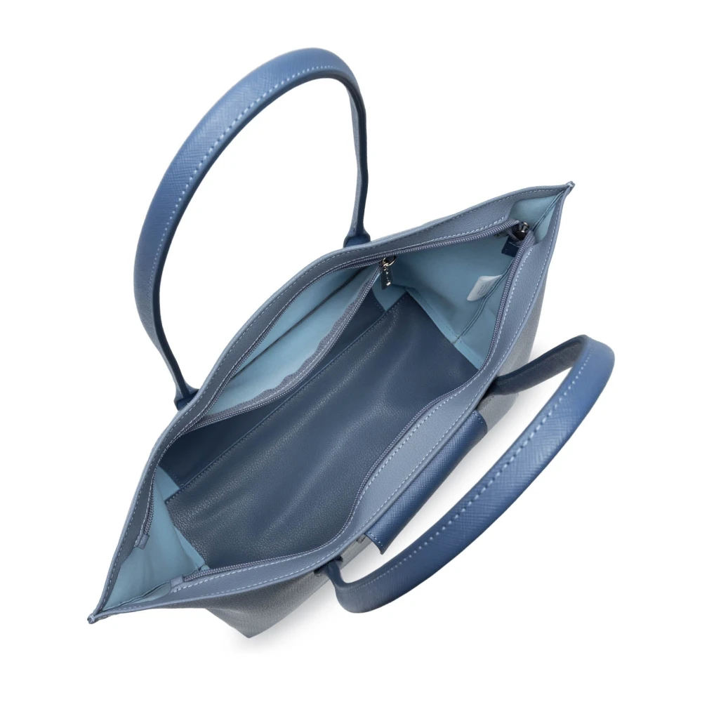 Lancaster Ritssluiting Schoudertas Maya Blauw Blue Dames