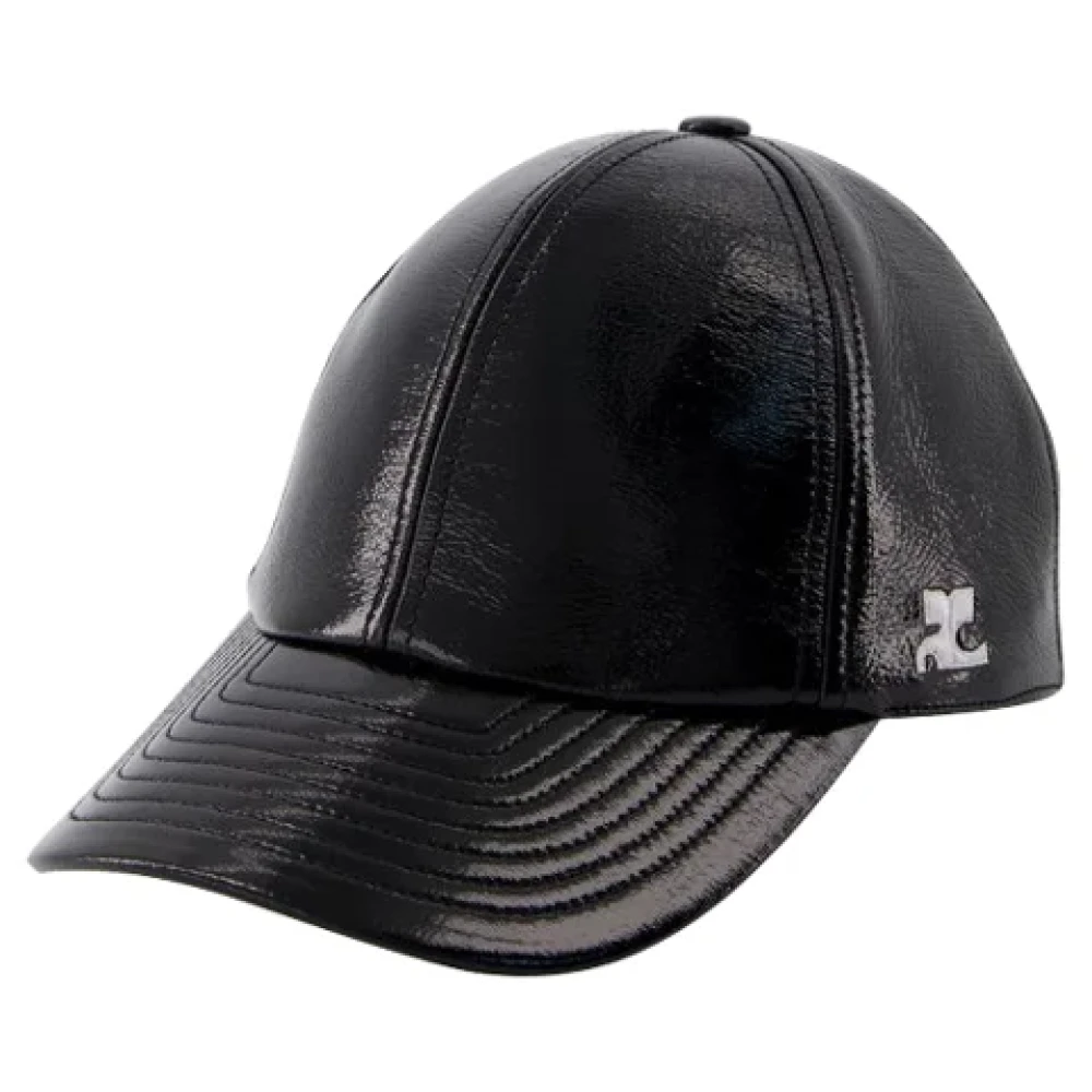 Courrèges Fabric hats Black Dames