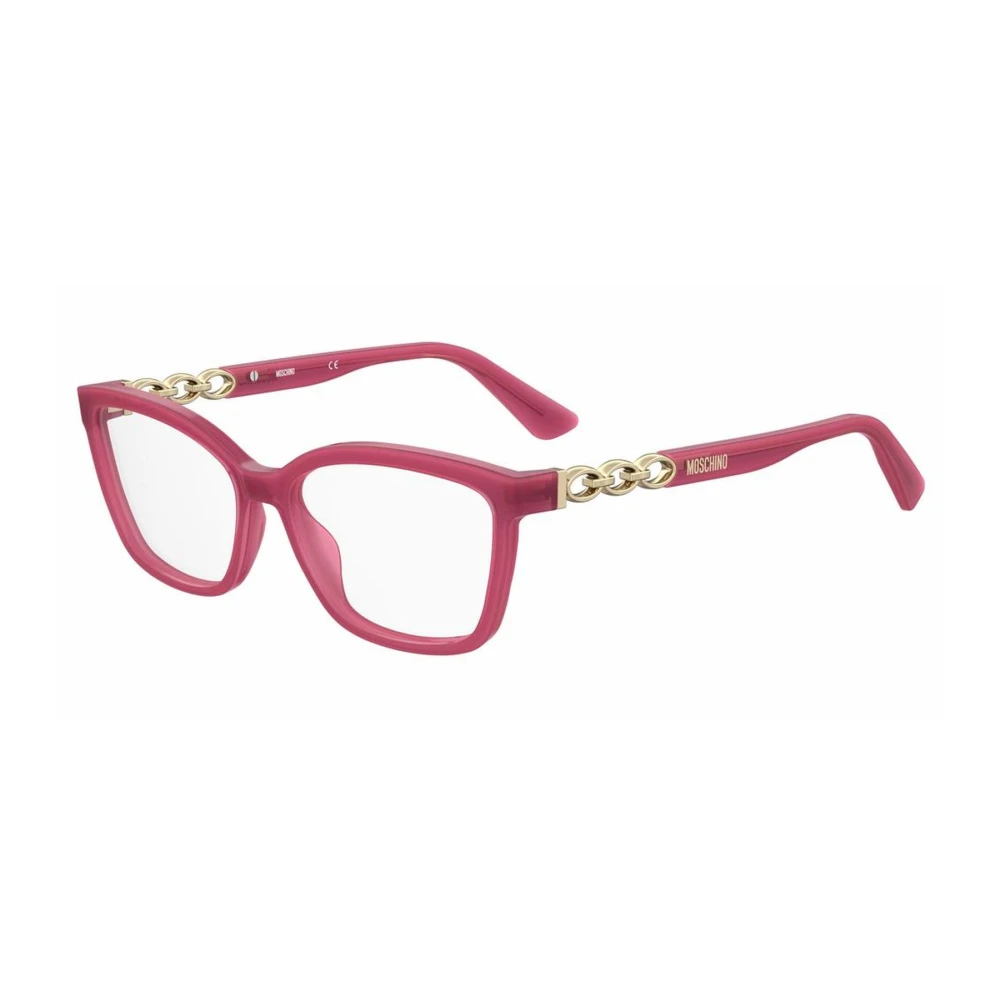 Moschino Rode Acetaat Brillenmonturen voor Vrouwen Red Dames