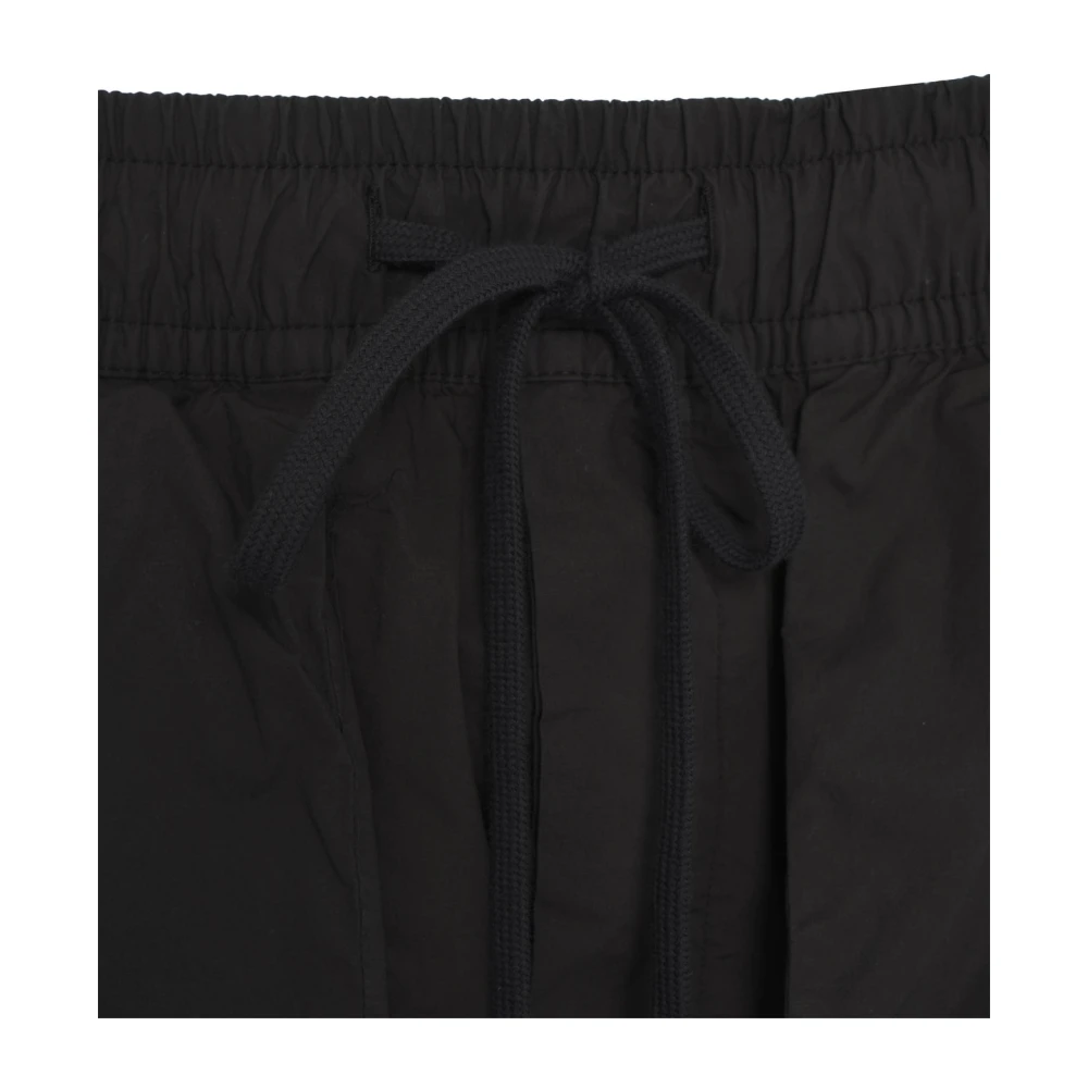 Thom Krom Zwarte Straight Leg Baggy Broek Black Heren