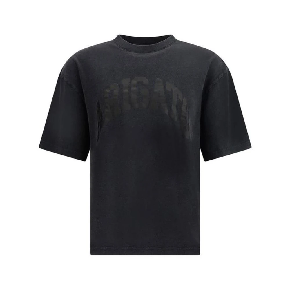 Axel Arigato Iconische handtekeningprint katoenen T-shirt Gray Heren