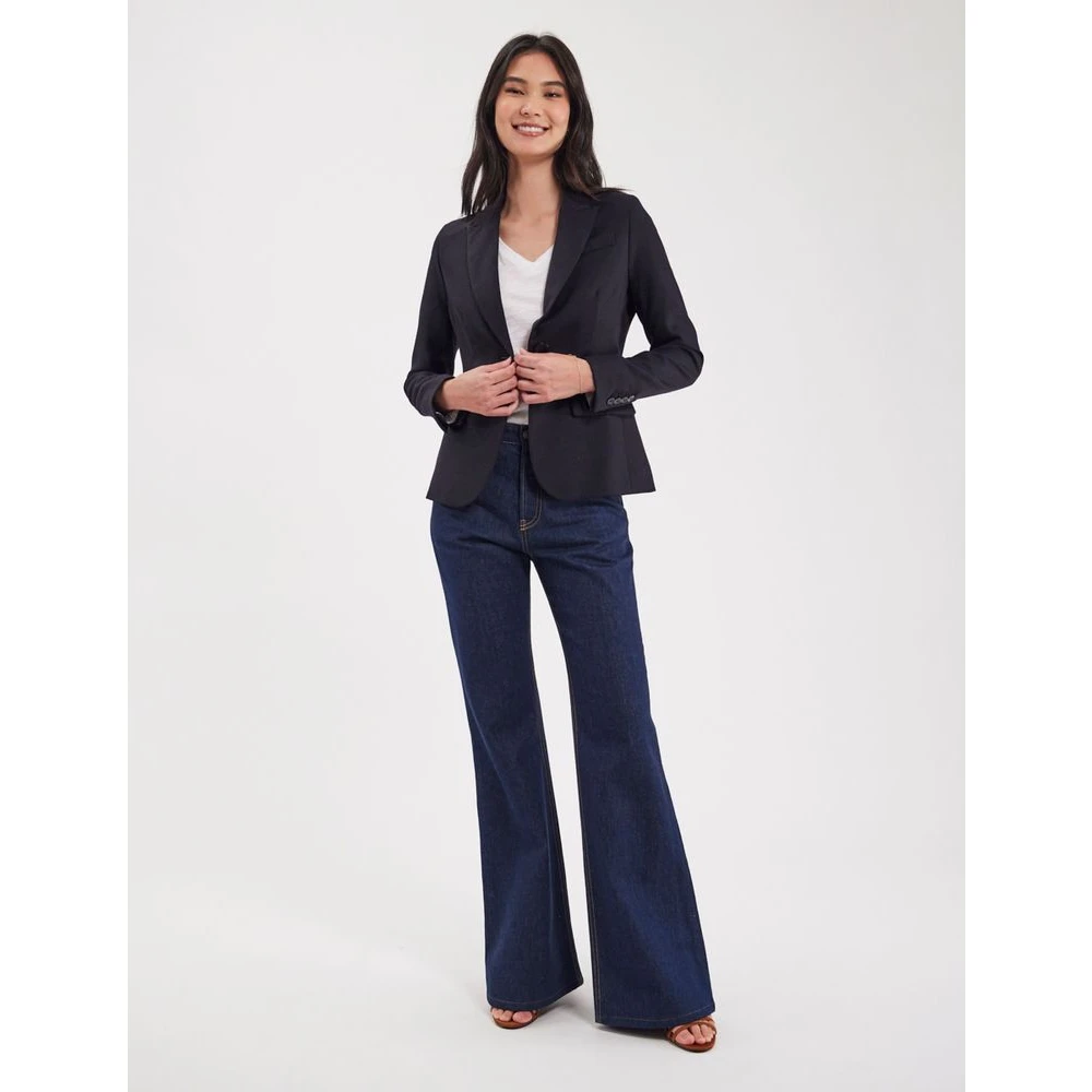 Ines De La Fressange Paris Nicoletta navy blue jas Blue Dames