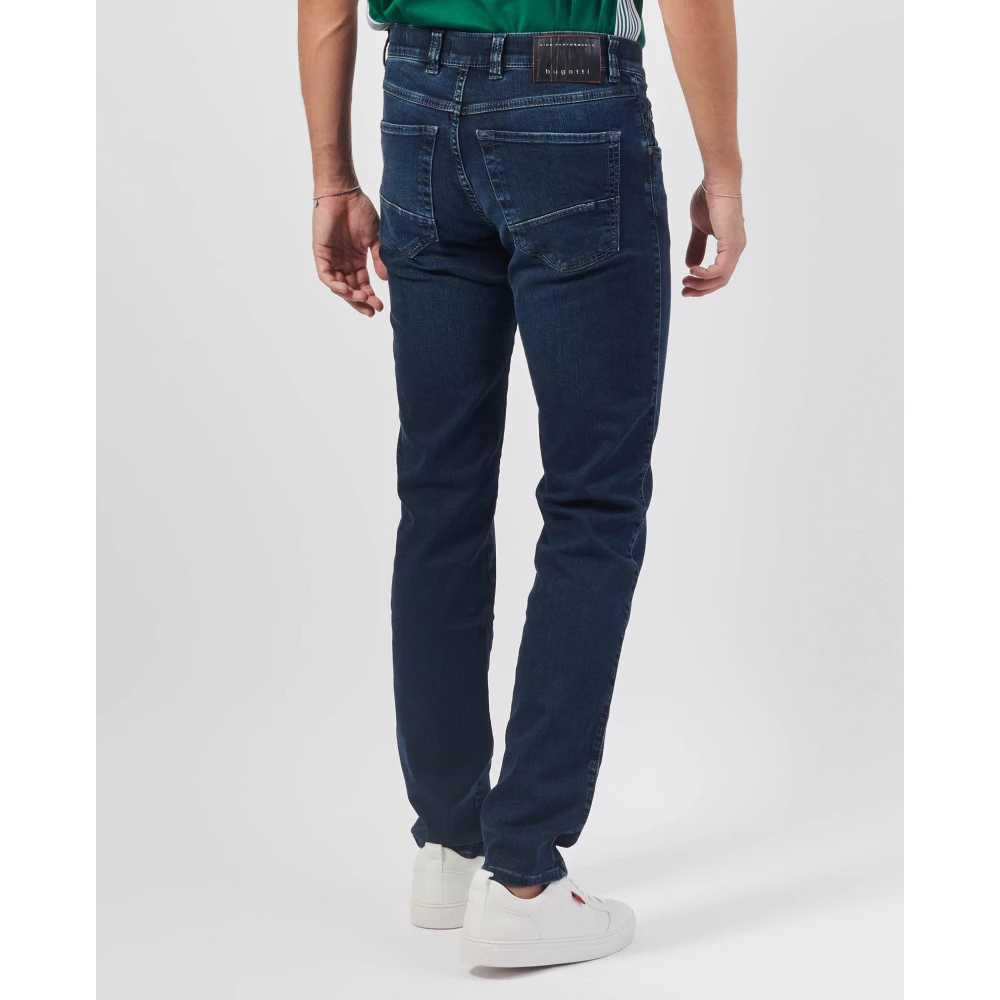 Bugatti Donkerblauwe 5-pocket regular fit jeans Blue Heren