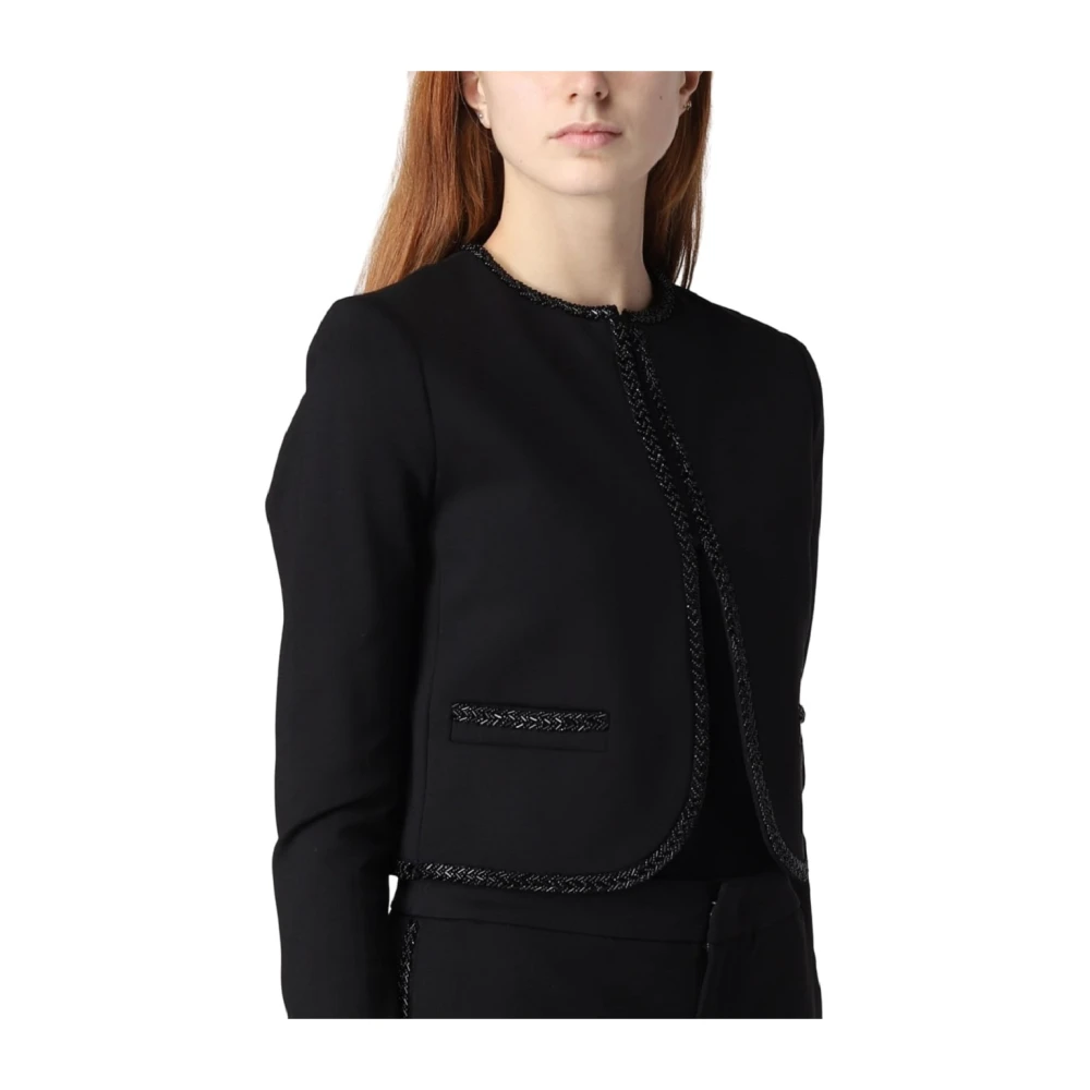 Twinset Elegante Jas Black Dames