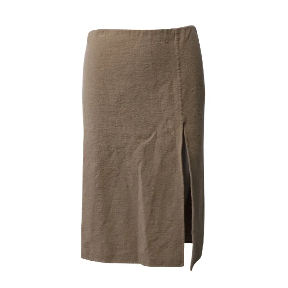 Marc Jacobs Pre-owned Wool bottoms Beige Dames