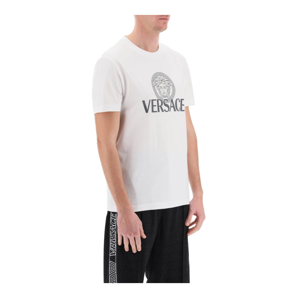 Versace T-shirt met Medusa-print White Heren
