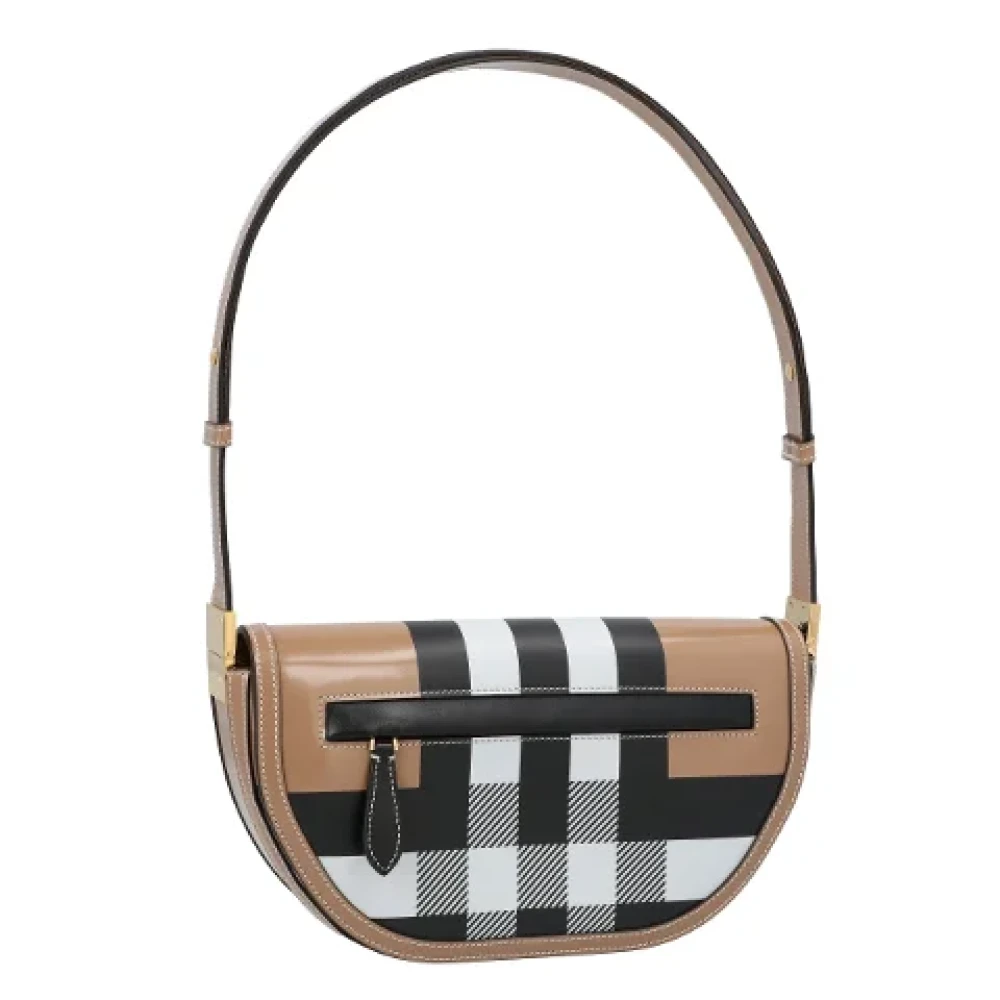 Burberry Leather shoulder-bags Brown Dames