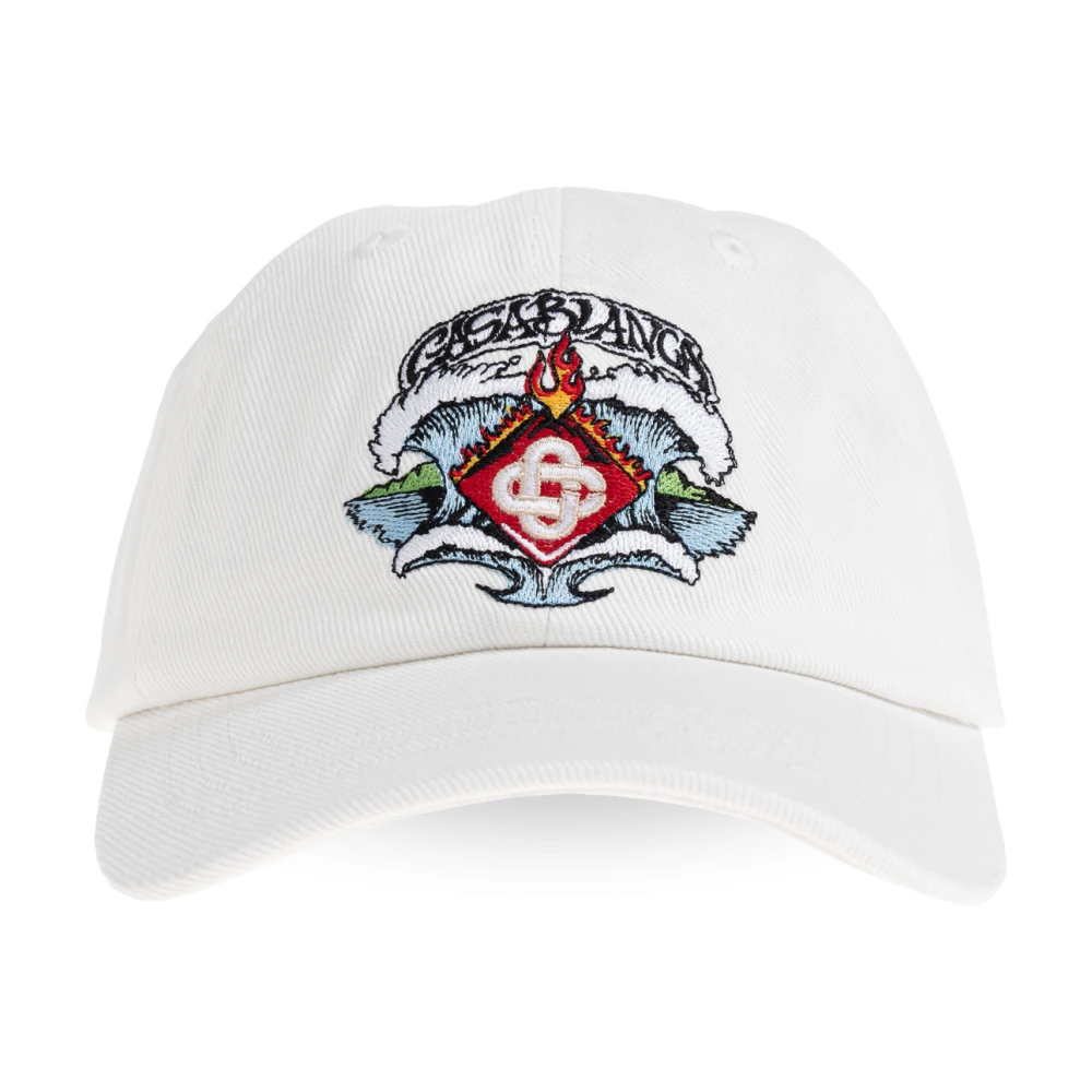 Casablanca Waves Cap - Unisex - Hats & Caps - White - One Size - Kids