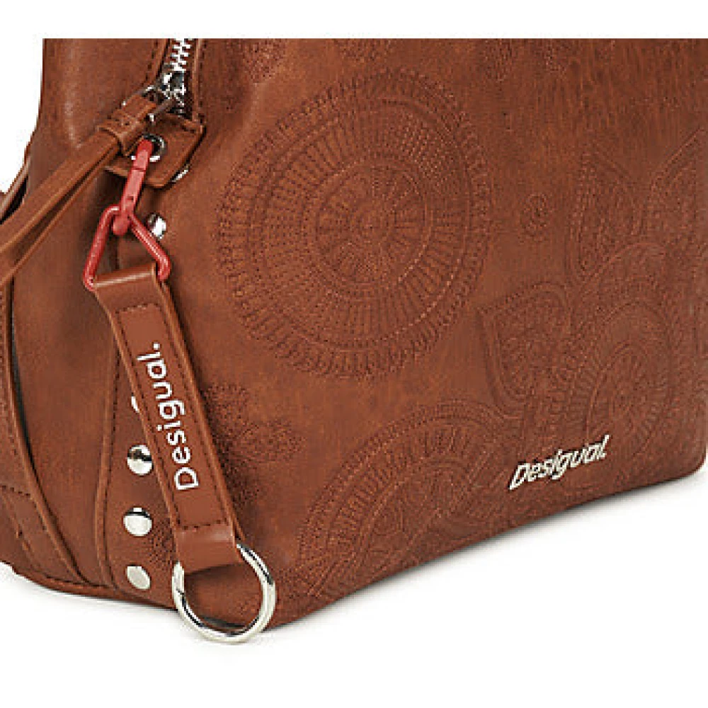 Desigual Bruine Mini Rugzak Dejavu Stijl Brown Dames