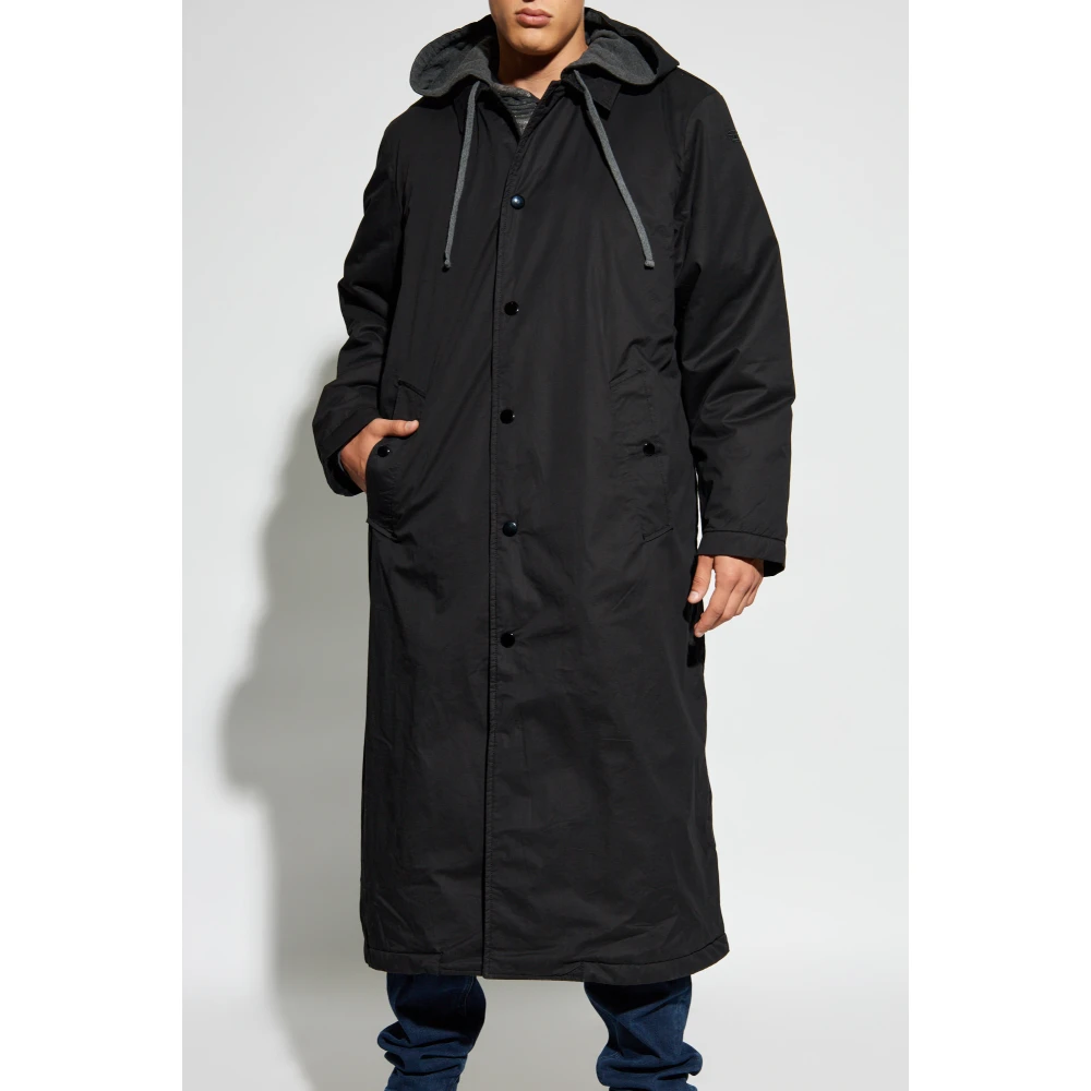 Diesel Capuchonjack J-Marlon Black Heren
