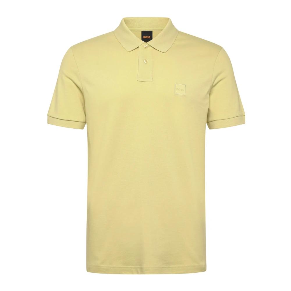 Hugo Men's Yellow Polo Shirts, 2XL, Stretch Cotton Polo Shirt