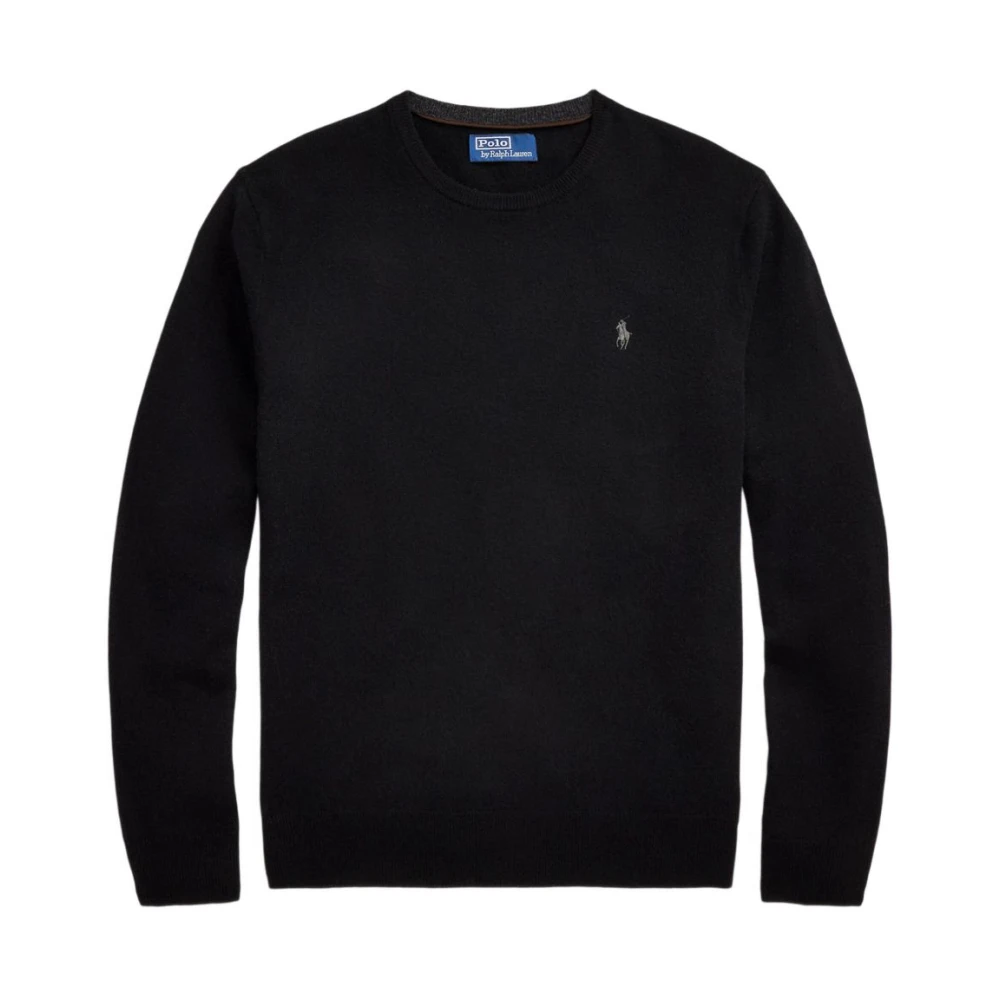 Polo Ralph Lauren Uomo Nero Maglione In Lana Aw25