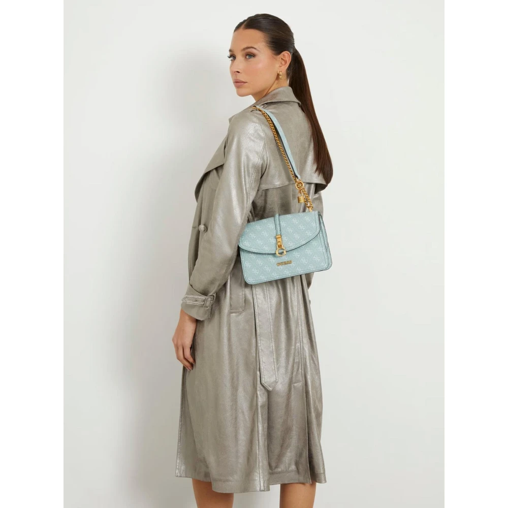 Guess Stijlvolle Crossbody Tas Blue Dames