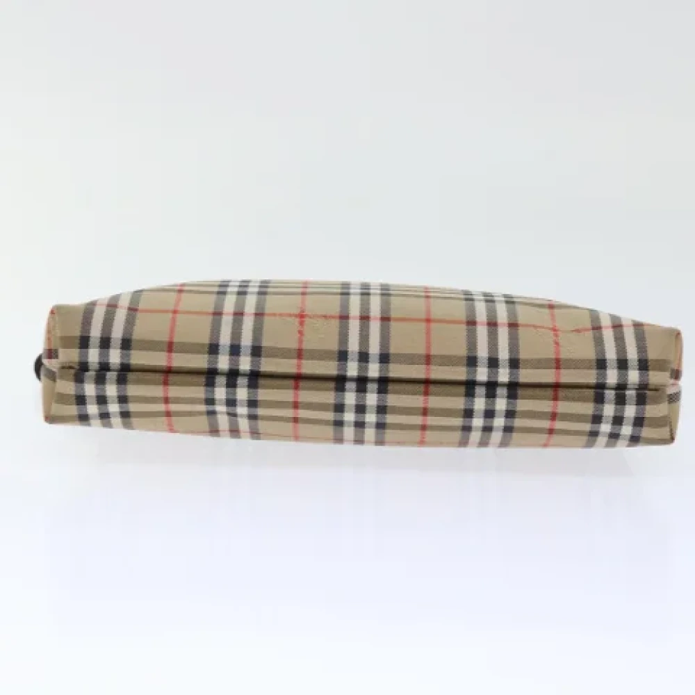 Burberry Vintage Pre-owned Canvas clutches Beige Dames