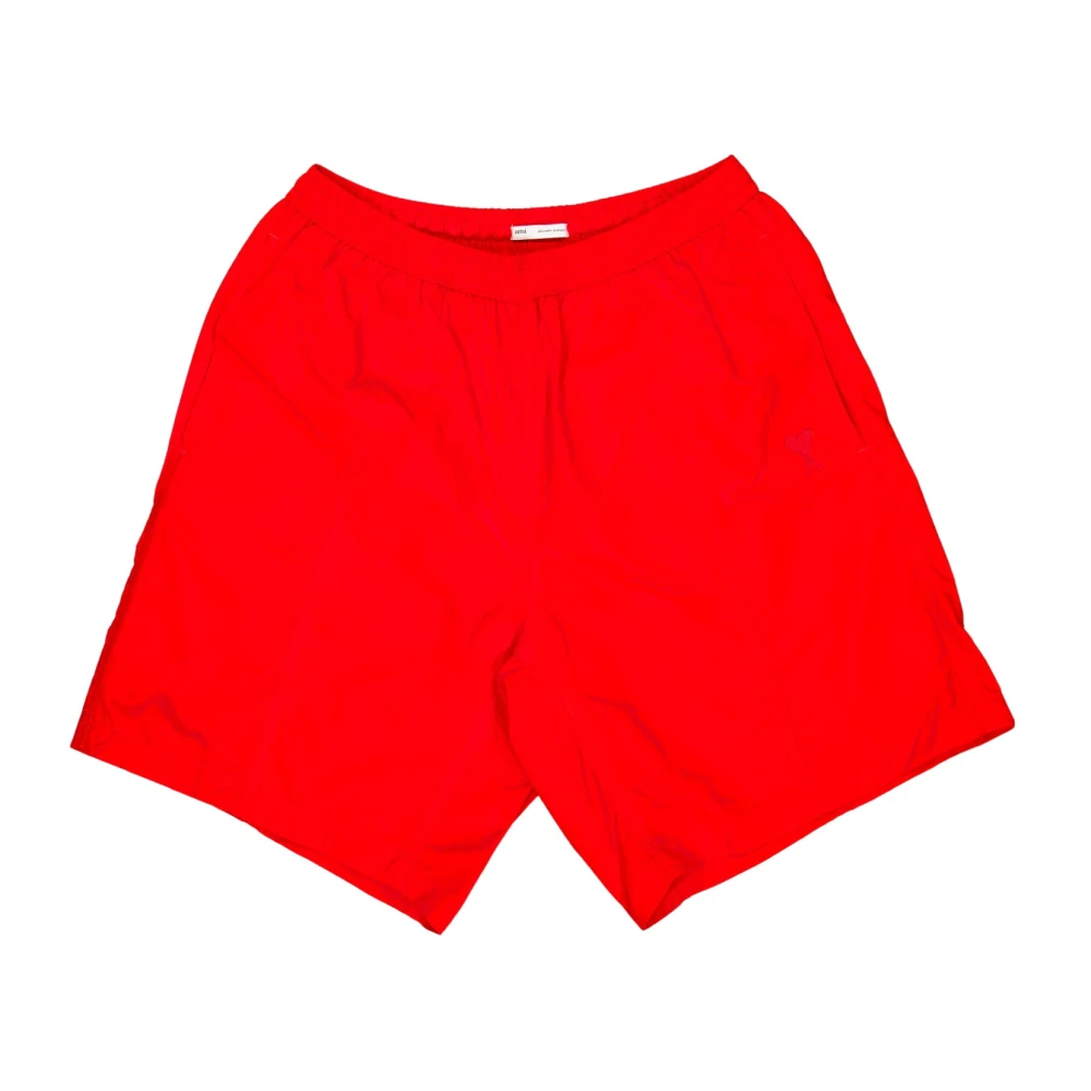 Ami Paris Men's Red Beachwear, L, Ami De Coeur Swim Shorts