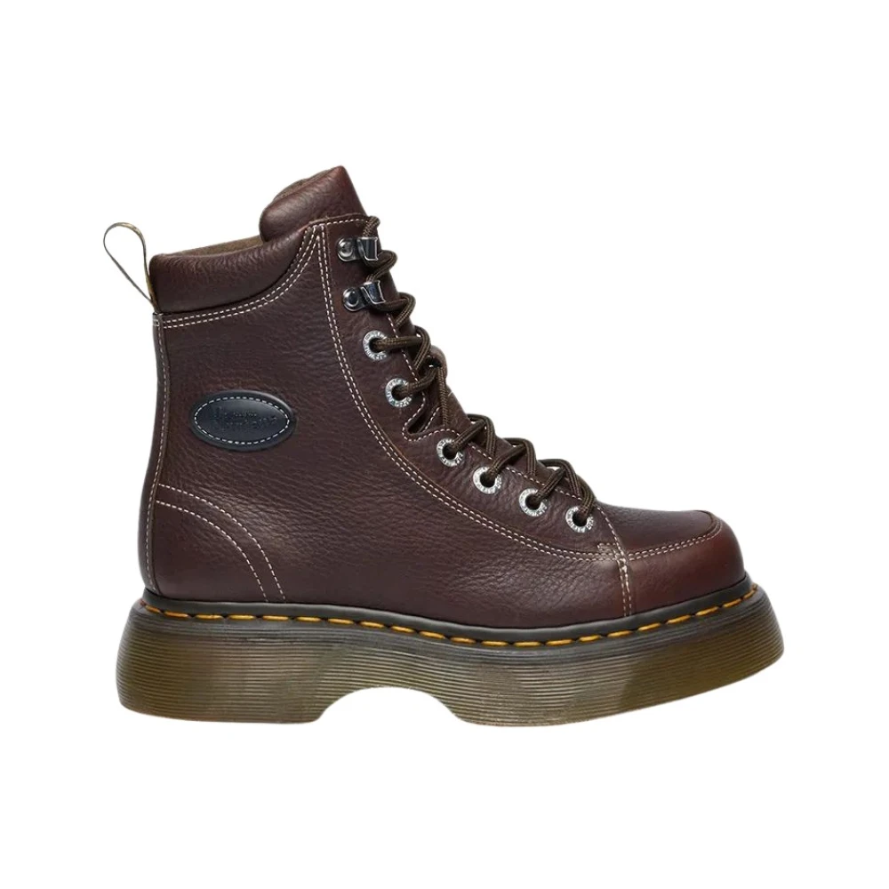 Dr. Martens Donna Marrone Buzz 8I Grizzly Leather Boots - Immagine 4
