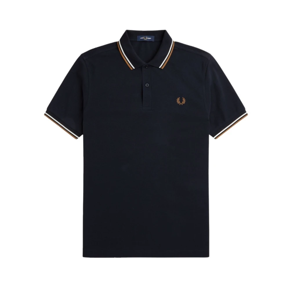 Fred Perry Klassiek Polo Shirt voor Mannen Blue Heren