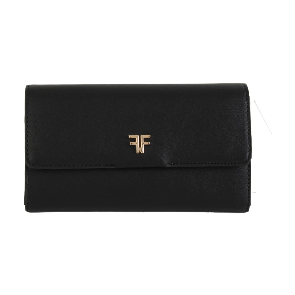 Fracomina, Accessoarer, Dam, ONE Size, Nero Donna Plånboksfodral för Telefon