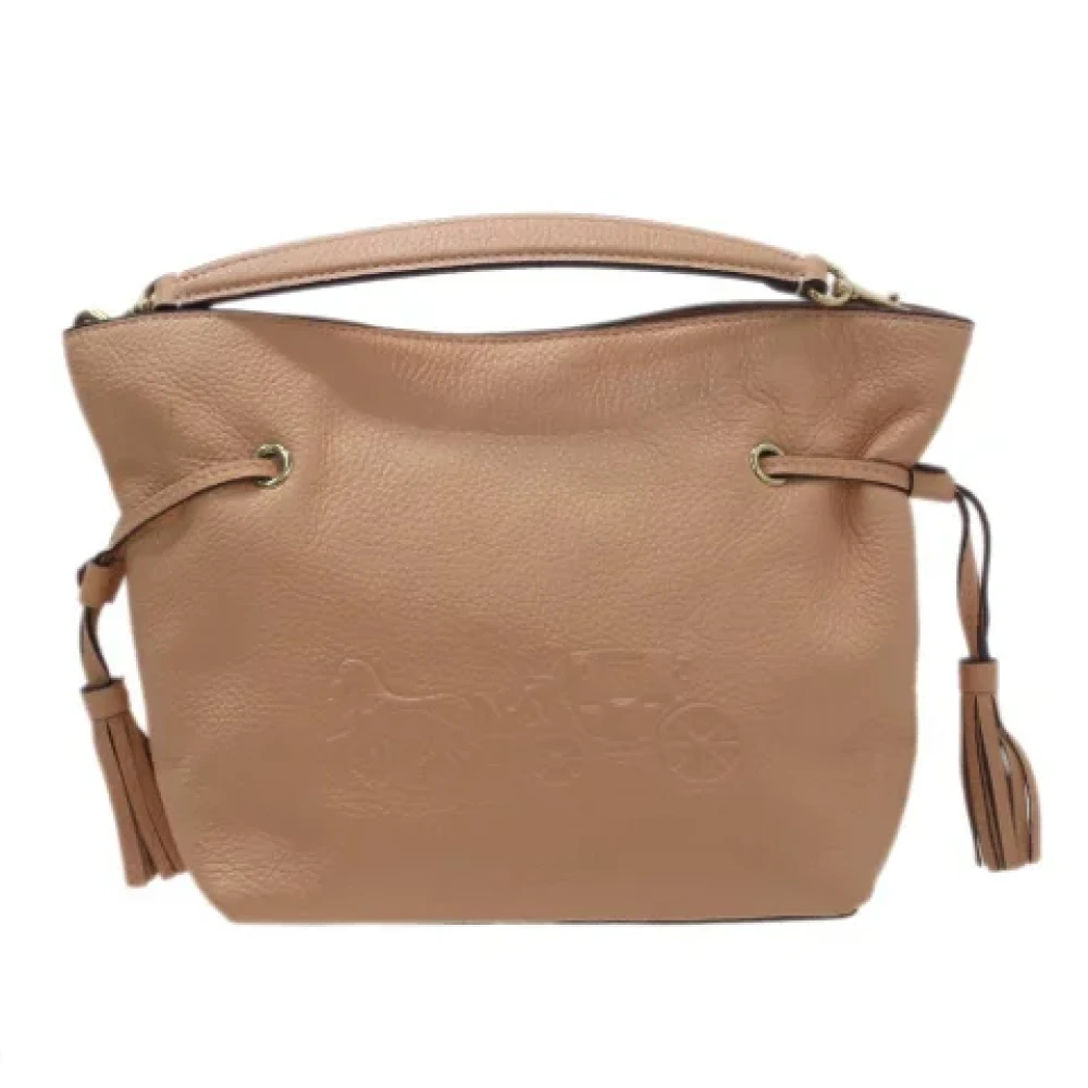 Coach Pre-owned Fabric handbags Orange Dames