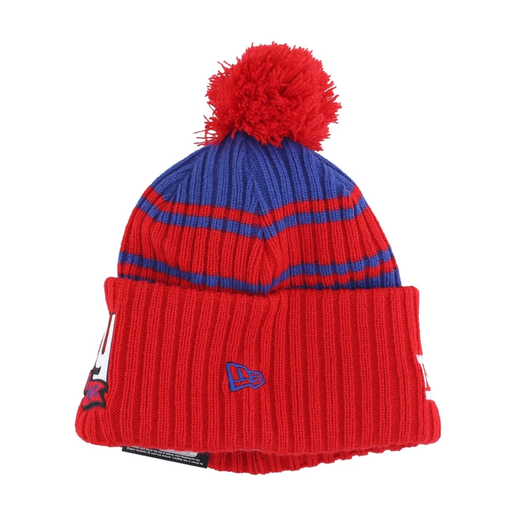 new era NFL Pom Beanie Hat Red Heren