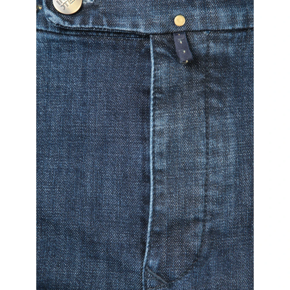 Incotex Slim Fit Blauwe Jeans Aw24 Blue Heren