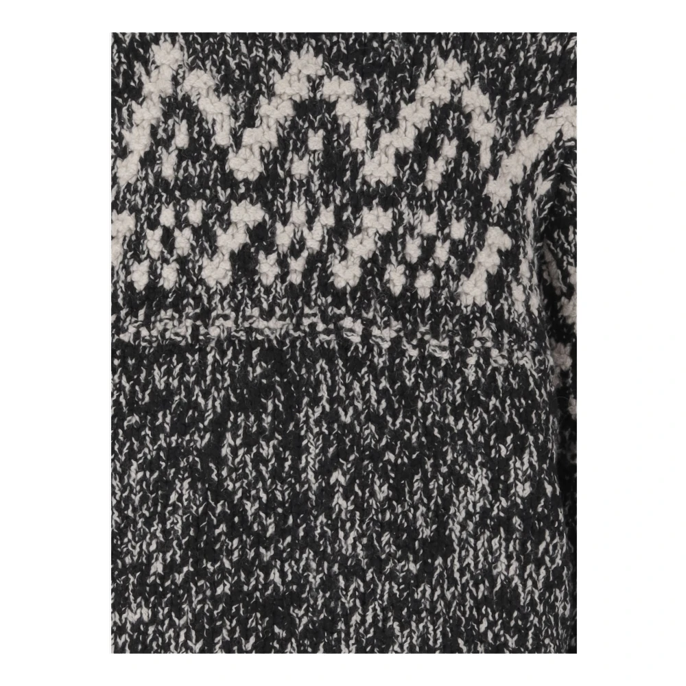 Woolrich Geometrisch Patroon Sweater door Todd Snyder Black Heren