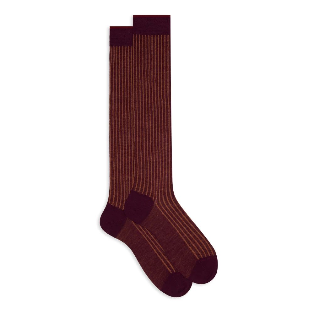 Gallo Burgundy Twin-Rib Socks Multicolor Heren