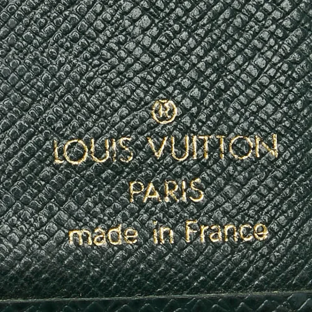 Louis Vuitton Vintage Pre-owned Leather wallets Green Heren