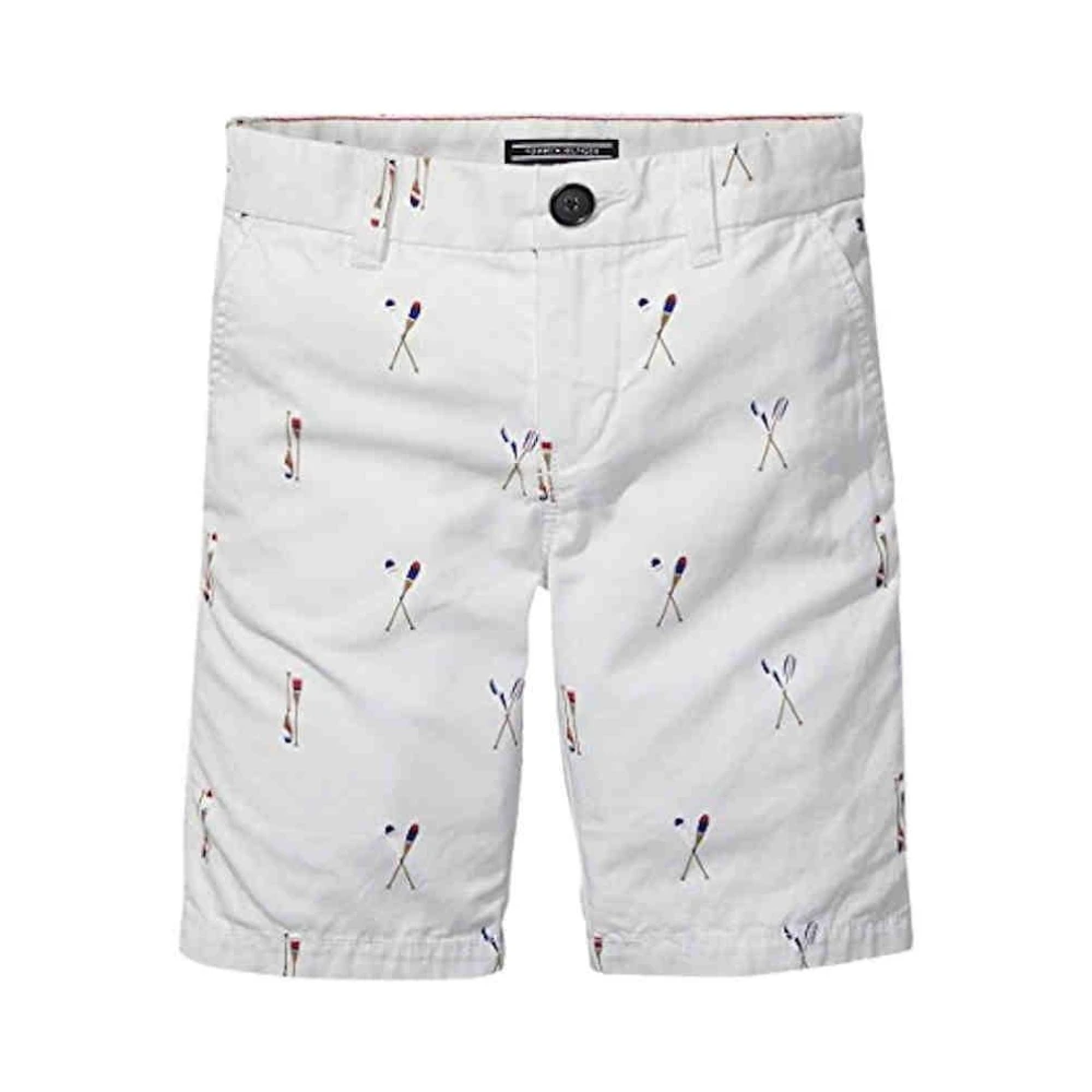Tommy Hilfiger Boys White Bermuda Boris - Shorts - 8 Y - Kids