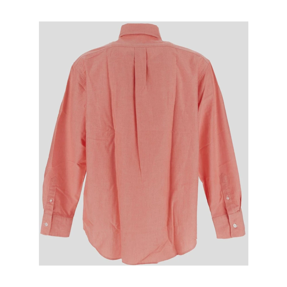 Maison Kitsuné Katoenen Fox Shirt Pink Heren
