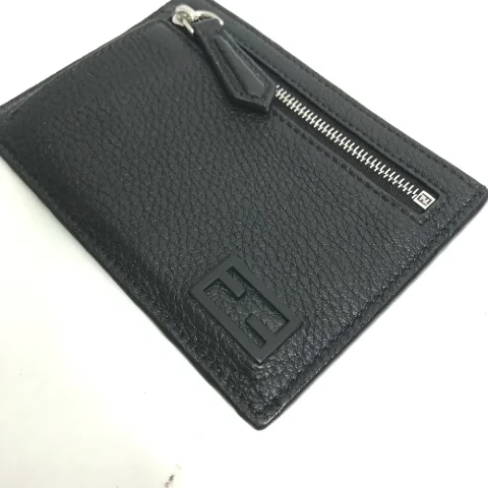 Fendi Vintage Pre-owned Leather wallets Black Heren