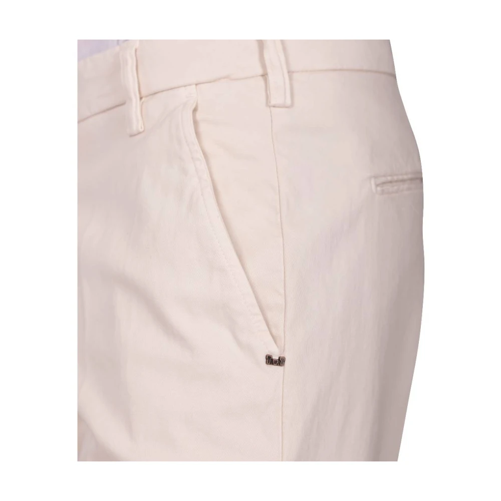 Entre amis Stretch Lyocell Lange Broek White Heren