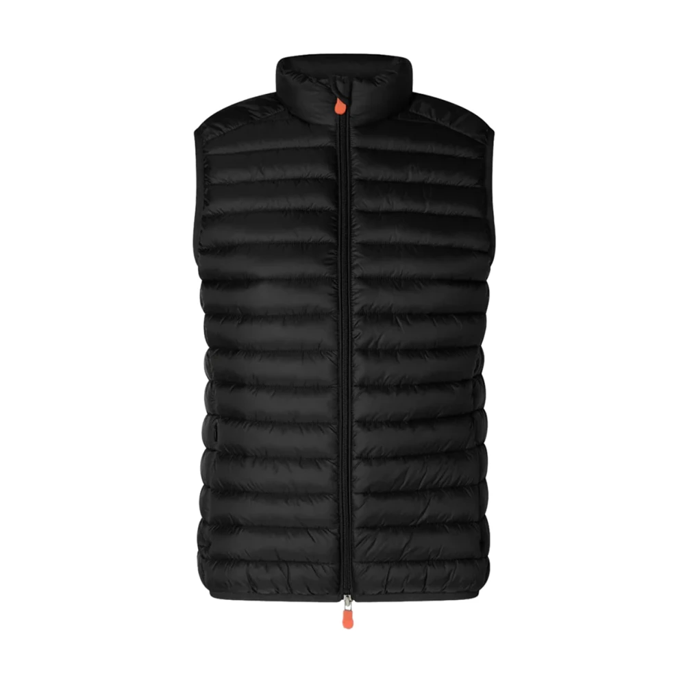 Save The Duck Zwarte mouwloze gewatteerde trui Black Dames