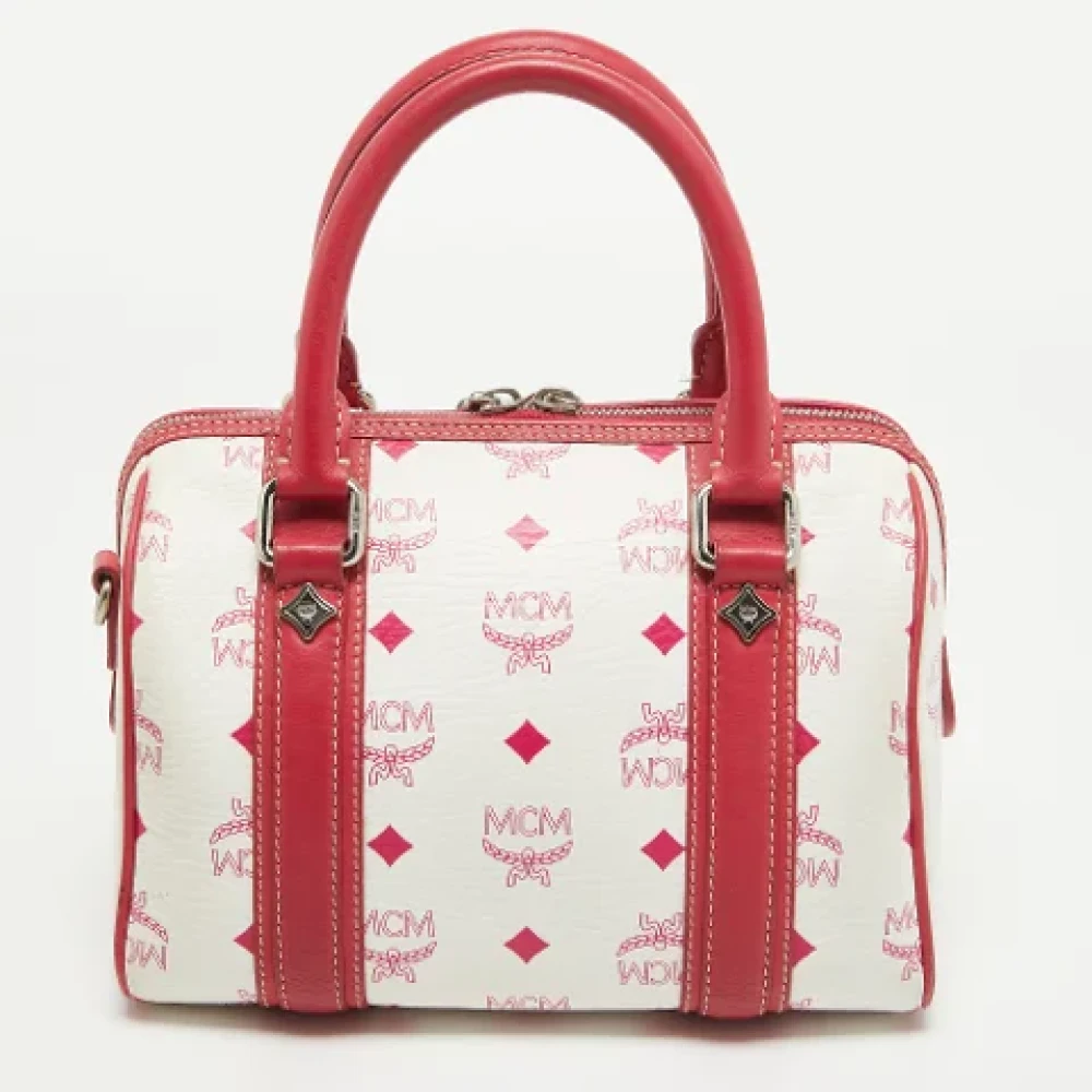 MCM Pre-owned Coated canvas handbags Pink Dames