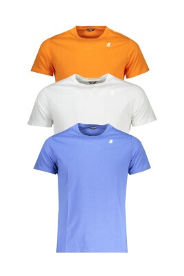 t-shirt-en-coton-pack-blanc-orange-bleu