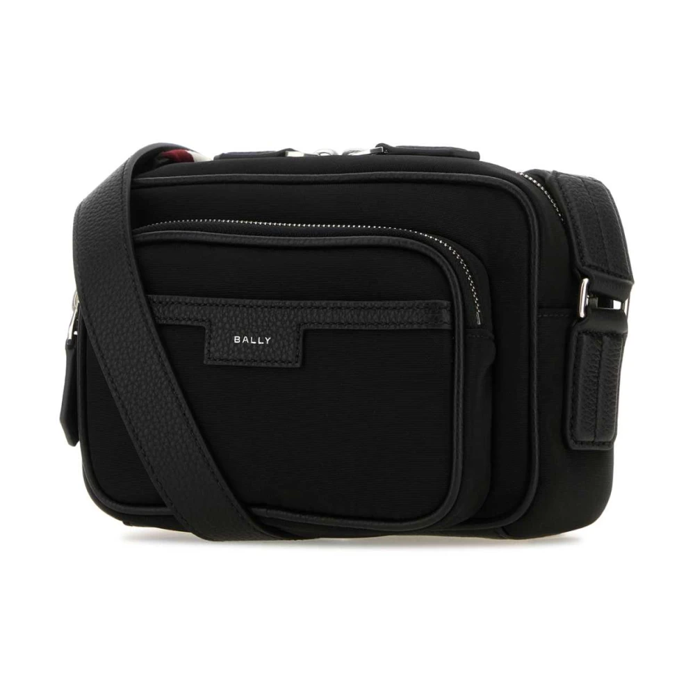 Bally Canvas Code Crossbody Tas Black Heren