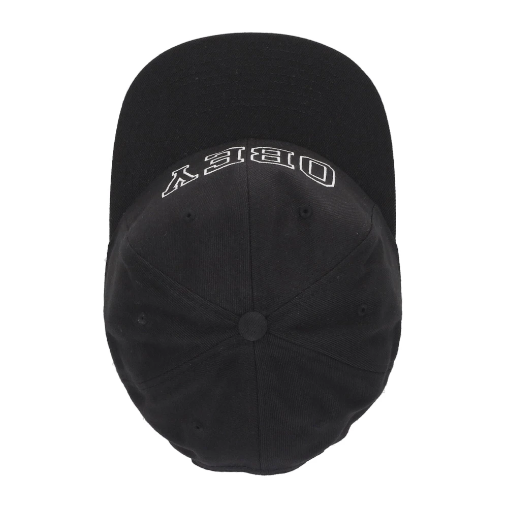 Obey Klassieke Snapback Zwarte Gebogen Klep Pet Black Heren