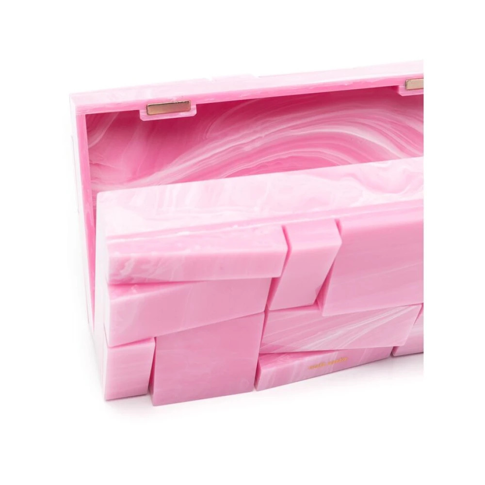 Cult Gaia Fuchsia Roze Foldover Clutch Tas Pink Dames