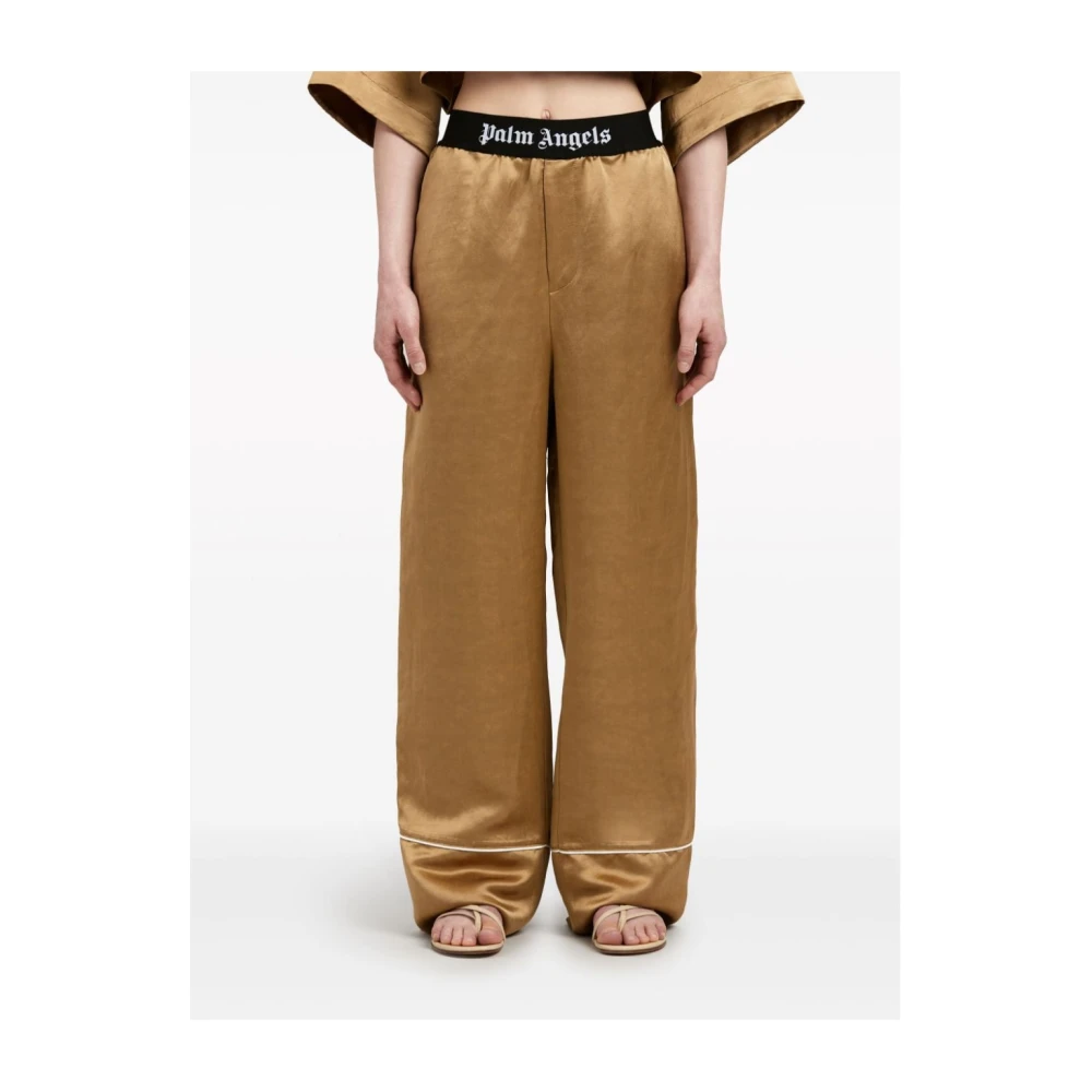 Palm Angels Trousers Beige Dames