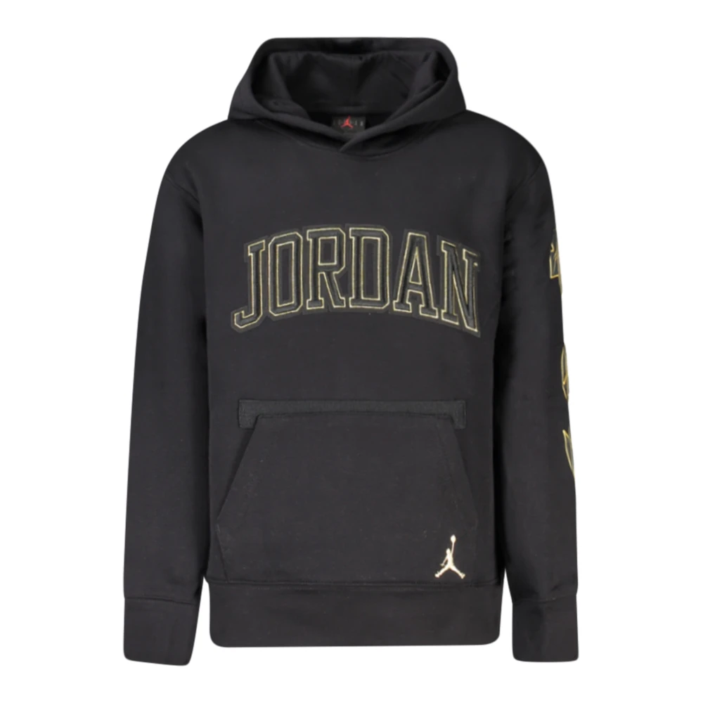 Jordan Boys Black Long-Sleeved Hoodie - Kids Sweatshirts - 10 Y - Kids