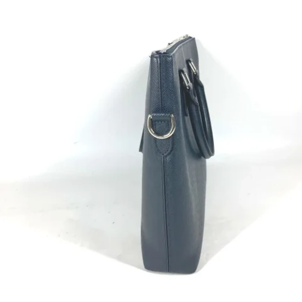 Louis Vuitton Vintage Pre-owned Leather briefcases Blue Dames