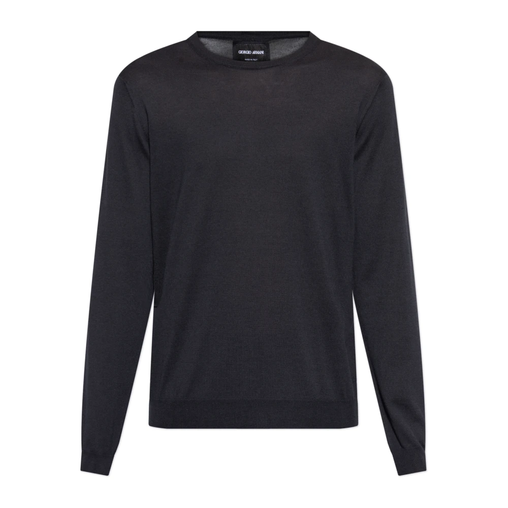 Giorgio Armani Men's Blue Silk Sweater