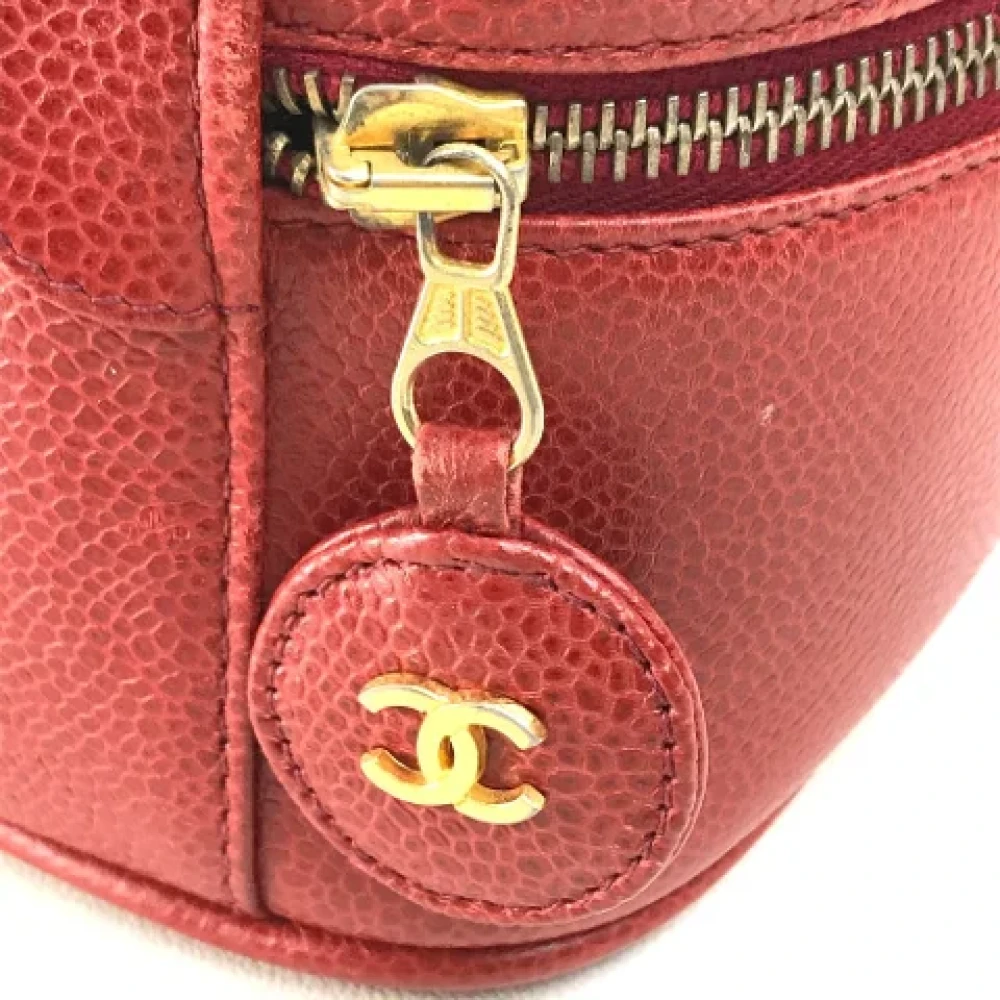 Chanel Vintage Pre-owned Leather chanel-bags Red Dames