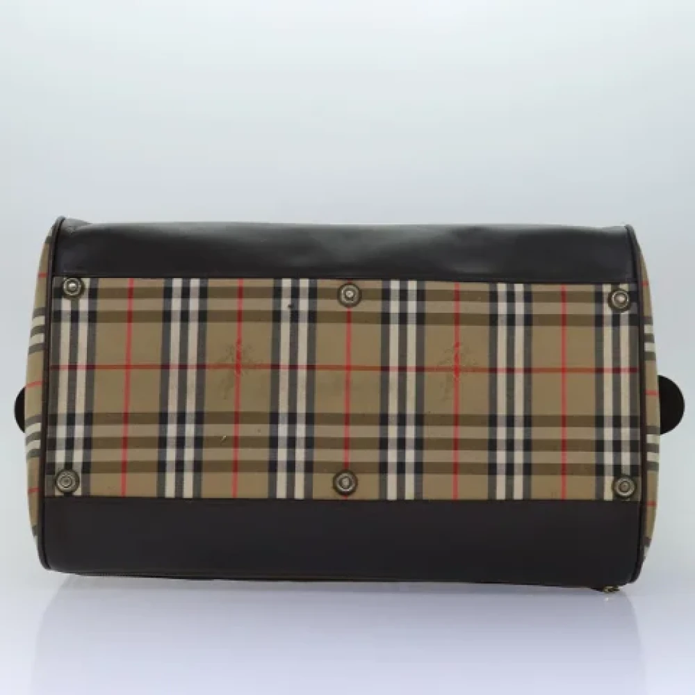 Burberry Vintage Pre-owned Canvas travel-bags Beige Dames