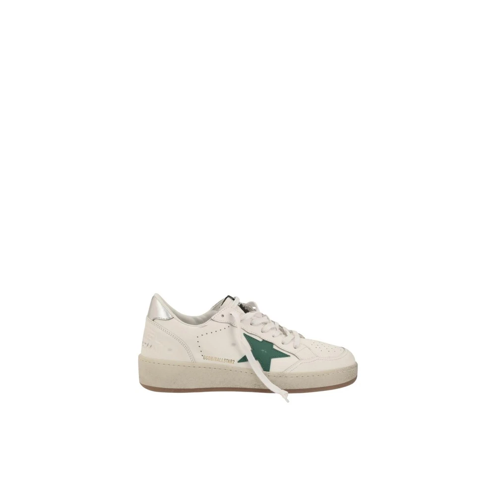 Golden Goose Lädersneakers med stjärndetaljer White, Herr