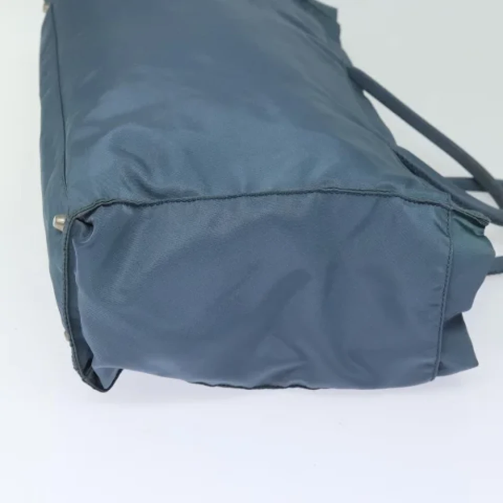 Prada Vintage Pre-owned Nylon totes Blue Dames