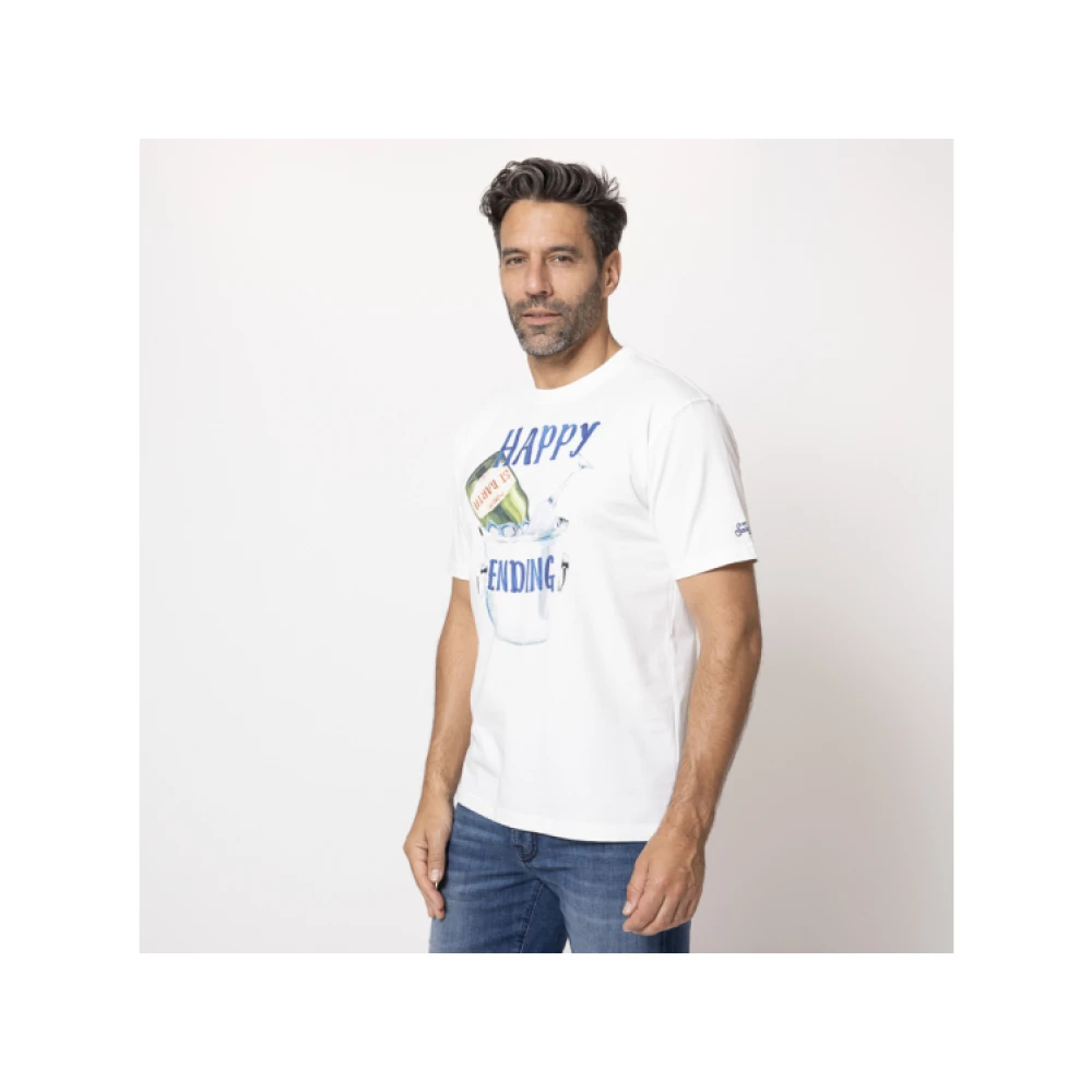 MC2 Saint Barth Happy Ending T-shirt White Heren