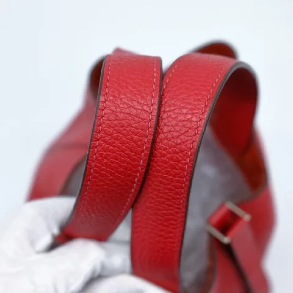 Hermès Vintage Pre-owned Fabric handbags Red Dames