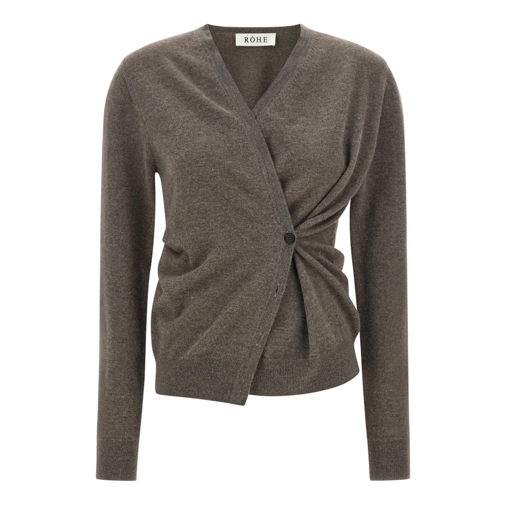 Róhe Brown Cardigans, Female, Xs, Knitwear